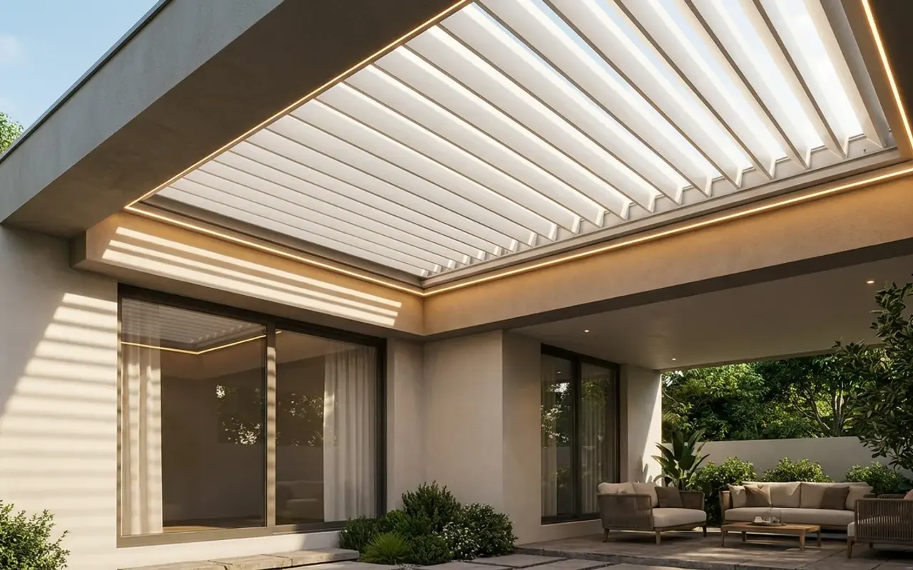 Pergola and outdoor living space
