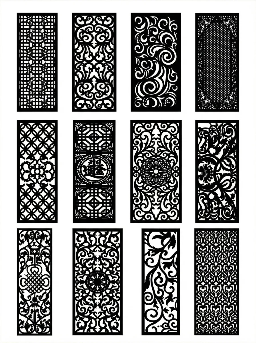 Sample laser-cut pattern reference sheet, page two